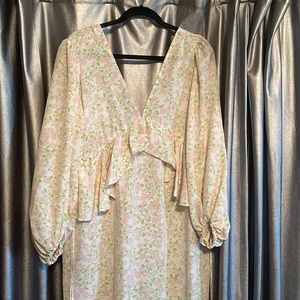 Nordstrom top shop floral print maternity dress